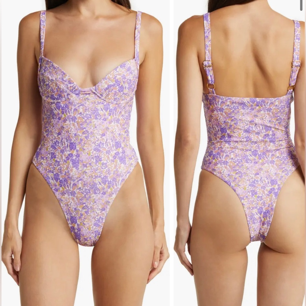 HOUSE OF CB FLORAL SWIMSUIT